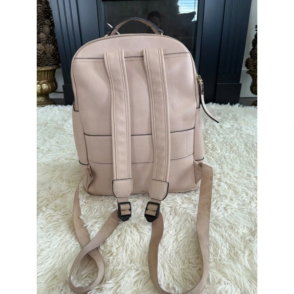 ALDO Backpack‎ Purse Women's Pink Leather Gold Hardware Travel Bag